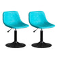 Contemporary Metal Barstool Faux Leather Footrest Stool Adjustable in Matte Finish Blue 2 Piece Set Short Stool(22"H) Clearhalo 'Bar Furniture' 'Bar Stools' 'bar_stools' 'furn' 'furn_bar_stools' 'Furniture' 'Kitchen & Dining Furniture' 5638923