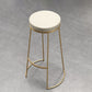 Contemporary Metal Barstool Faux Leather Backless Counter Stool with Iorn 4 Legs Clearhalo 'Bar Furniture' 'Bar Stools' 'bar_stools' 'furn' 'furn_bar_stools' 'Furniture' 'Kitchen & Dining Furniture' 5639134