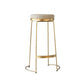 Contemporary Metal Barstool Faux Leather Backless Counter Stool with Iorn 4 Legs Clearhalo 'Bar Furniture' 'Bar Stools' 'bar_stools' 'furn' 'furn_bar_stools' 'Furniture' 'Kitchen & Dining Furniture' 5639139