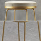 Contemporary Metal Barstool Faux Leather Backless Counter Stool with Iorn 4 Legs Clearhalo 'Bar Furniture' 'Bar Stools' 'bar_stools' 'furn' 'furn_bar_stools' 'Furniture' 'Kitchen & Dining Furniture' 5639141