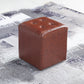 Contemporary Tufted Ottoman Water Resistant Leather Foot Stool Square Ottoman Red Brown 1 Piece Clearhalo 'furn' 'furn_ottomans_poufs' 'Furniture' 'Living Room Furniture' 'Ottomans & Poufs' 'ottomans_poufs' 5639198