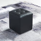Contemporary Tufted Ottoman Water Resistant Leather Foot Stool Square Ottoman Black 1 Piece Clearhalo 'furn' 'furn_ottomans_poufs' 'Furniture' 'Living Room Furniture' 'Ottomans & Poufs' 'ottomans_poufs' 5639204