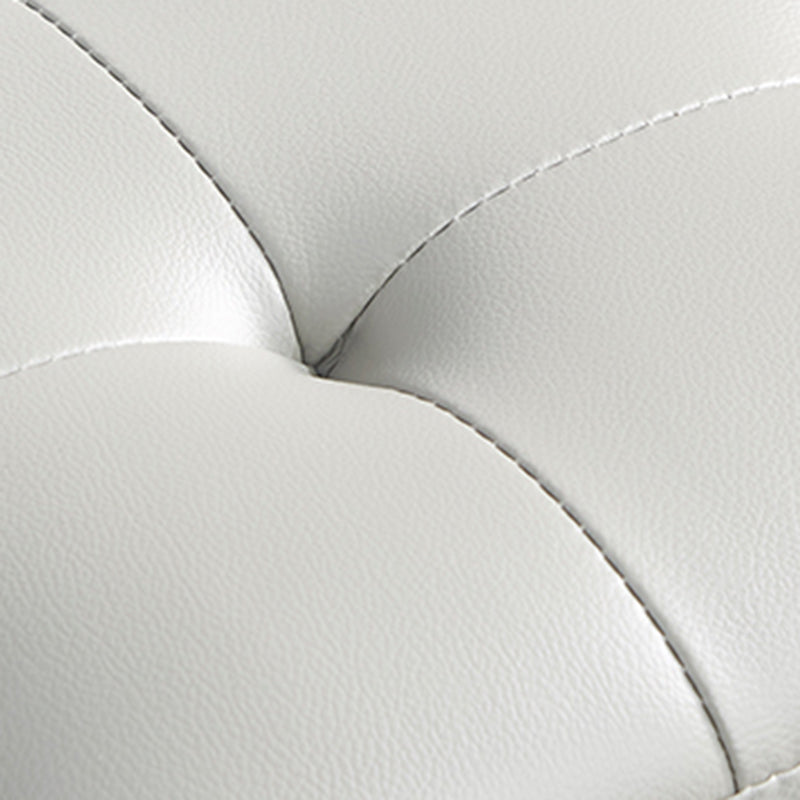 Contemporary Tufted Ottoman Water Resistant Leather Foot Stool Square Ottoman Clearhalo 'furn' 'furn_ottomans_poufs' 'Furniture' 'Living Room Furniture' 'Ottomans & Poufs' 'ottomans_poufs' 5639209