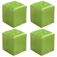 Contemporary Tufted Ottoman Water Resistant Leather Foot Stool Square Ottoman Green 4 Piece Set Clearhalo 'furn' 'furn_ottomans_poufs' 'Furniture' 'Living Room Furniture' 'Ottomans & Poufs' 'ottomans_poufs' 5639214