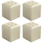 Contemporary Tufted Ottoman Water Resistant Leather Foot Stool Square Ottoman Beige 4 Piece Set Clearhalo 'furn' 'furn_ottomans_poufs' 'Furniture' 'Living Room Furniture' 'Ottomans & Poufs' 'ottomans_poufs' 5639223