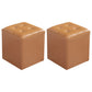 Contemporary Tufted Ottoman Water Resistant Leather Foot Stool Square Ottoman Light Brown 2 Piece Set Clearhalo 'furn' 'furn_ottomans_poufs' 'Furniture' 'Living Room Furniture' 'Ottomans & Poufs' 'ottomans_poufs' 5639225