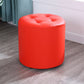Modern Cylinder Shape Boucle Pouf Plain PU Leather Tufted Ottoman Footrest Clearhalo 'furn' 'furn_ottomans_poufs' 'Furniture' 'Living Room Furniture' 'Ottomans & Poufs' 'ottomans_poufs' 5639232