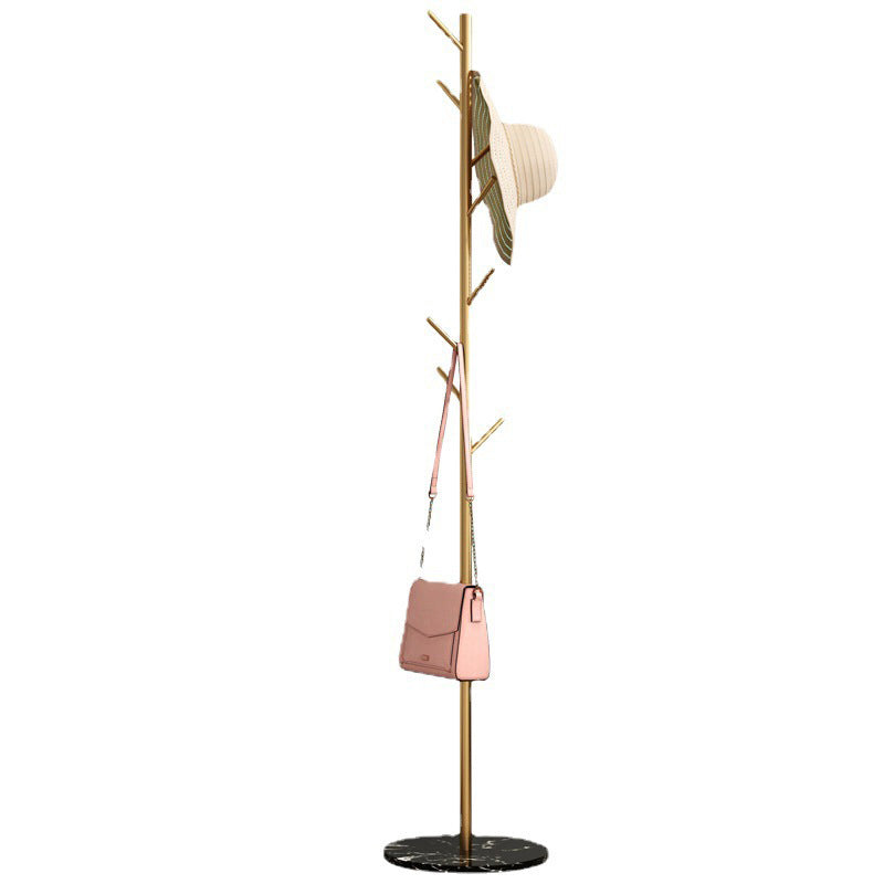 Metal Hall Tree Free Standing Entryway Kit Changer con ganchos