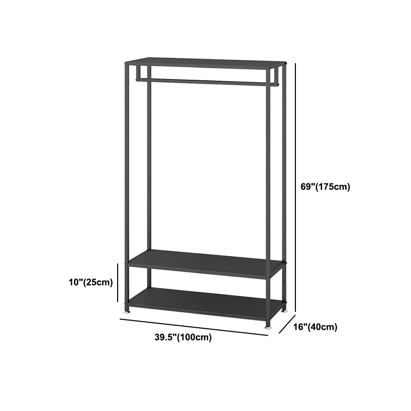 Eenvoudige hal boominvoerway metalen zwarte hal staan ​​stabiele zaalstandaard