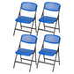 Modern Armless Conference Chair Plastic No Wheels Office Chair Blue 4 Piece Set Clearhalo 'furn' 'furn_office_chair' 'Furniture' 'Office Chairs' 'Office Furniture' 'office_chair' 5639932