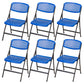 Modern Armless Conference Chair Plastic No Wheels Office Chair Blue 6 Piece Set Clearhalo 'furn' 'furn_office_chair' 'Furniture' 'Office Chairs' 'Office Furniture' 'office_chair' 5639934