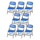 Modern Armless Conference Chair Plastic No Wheels Office Chair Blue 8 Piece Set Clearhalo 'furn' 'furn_office_chair' 'Furniture' 'Office Chairs' 'Office Furniture' 'office_chair' 5639935