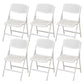 Modern Armless Conference Chair Plastic No Wheels Office Chair White 6 Piece Set Clearhalo 'furn' 'furn_office_chair' 'Furniture' 'Office Chairs' 'Office Furniture' 'office_chair' 5639950