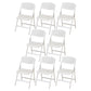 Modern Armless Conference Chair Plastic No Wheels Office Chair White 8 Piece Set Clearhalo 'furn' 'furn_office_chair' 'Furniture' 'Office Chairs' 'Office Furniture' 'office_chair' 5639951