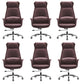 High Back Leather Management Office Chair Executive Swivel Office Chair Coffee 6 Piece Set Clearhalo 'furn' 'furn_office_chair' 'Furniture' 'Office Chairs' 'Office Furniture' 'office_chair' 5642949