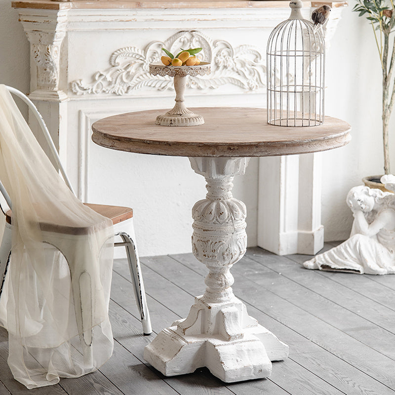 French Country Distressed Coffee Table Wooden Coffee Cocktail Table for Living Room Clearhalo 'Coffee & Accent Tables' 'Coffee Tables' 'coffee_tables' 'furn' 'furn_coffee_tables' 'Furniture' 'Living Room Furniture' 5646960