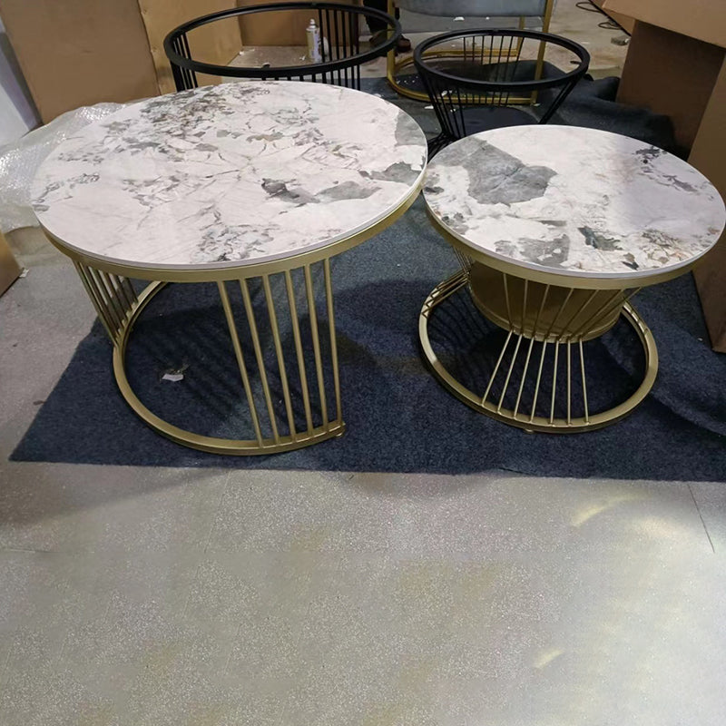 Tavolino da caffè moderno a 2 pezzi in ardesia. Tavolino minimalista moderno