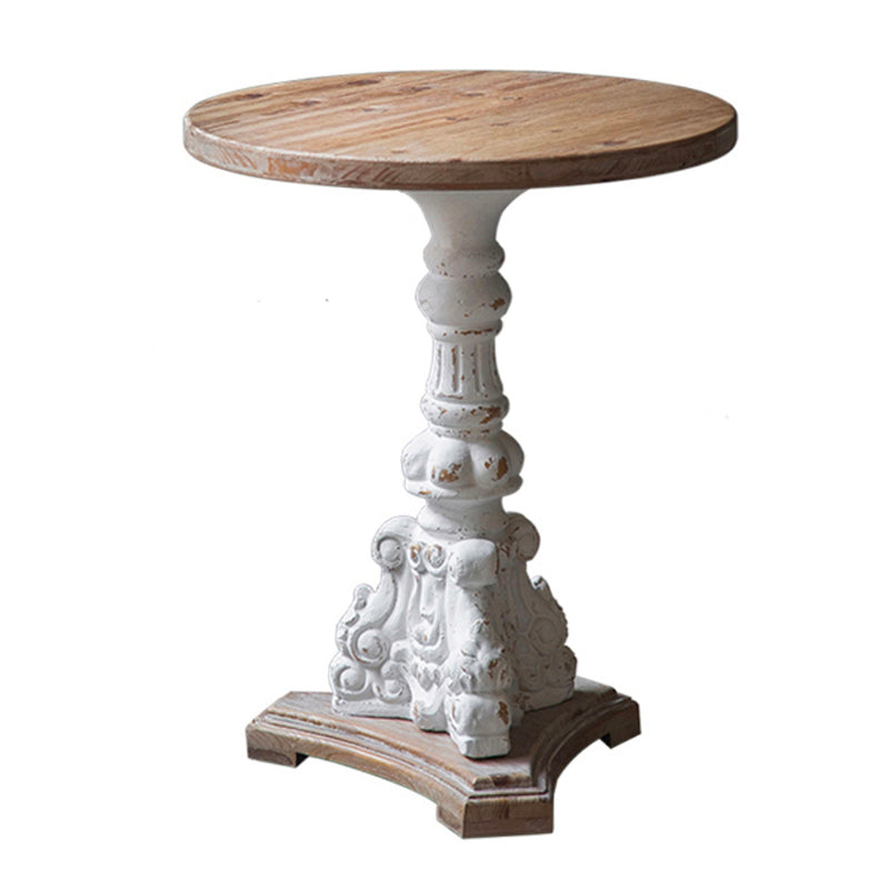 Set tavolino da caffè in legno invecchiato country francese per soggiorno