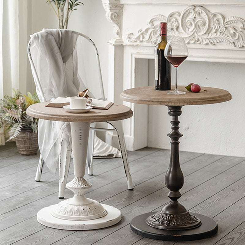 Set tavolino da caffè in legno invecchiato country francese per soggiorno