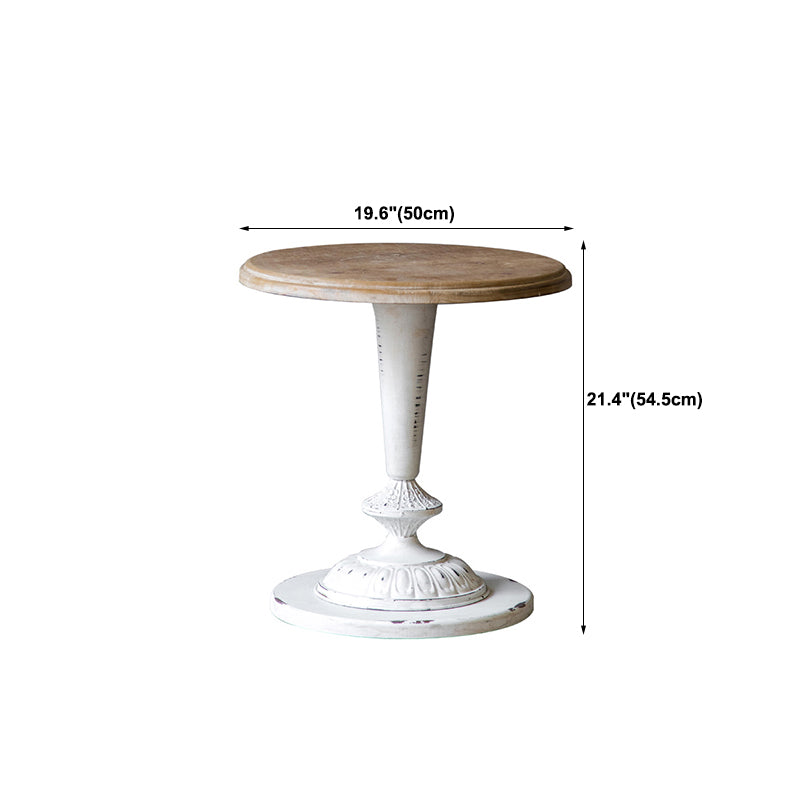 Set tavolino da caffè in legno invecchiato country francese per soggiorno