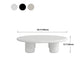 Solid Wood 4 Legs Coffee Table Round Modern Minimalist Coffee Table Clearhalo 'Coffee & Accent Tables' 'Coffee Tables' 'coffee_tables' 'furn' 'furn_coffee_tables' 'Furniture' 'Living Room Furniture' 5647166