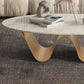 1 Slate Coffee Table Oval Modern Minimalist Coffee Table for Living Room Clearhalo 'Coffee & Accent Tables' 'Coffee Tables' 'coffee_tables' 'furn' 'furn_coffee_tables' 'Furniture' 'Living Room Furniture' 5647182