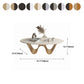 1 Slate Coffee Table Oval Modern Minimalist Coffee Table for Living Room Clearhalo 'Coffee & Accent Tables' 'Coffee Tables' 'coffee_tables' 'furn' 'furn_coffee_tables' 'Furniture' 'Living Room Furniture' 5647184
