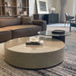 Rectangular Drum Base Solid Wood Table Frame Nordic Style Coffee Table with Drawer