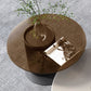Rectangular Drum Base Solid Wood Table Frame Nordic Style Coffee Table with Drawer