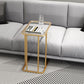 Medieval Modern Style Rectangular Metal Table Frame Side Table