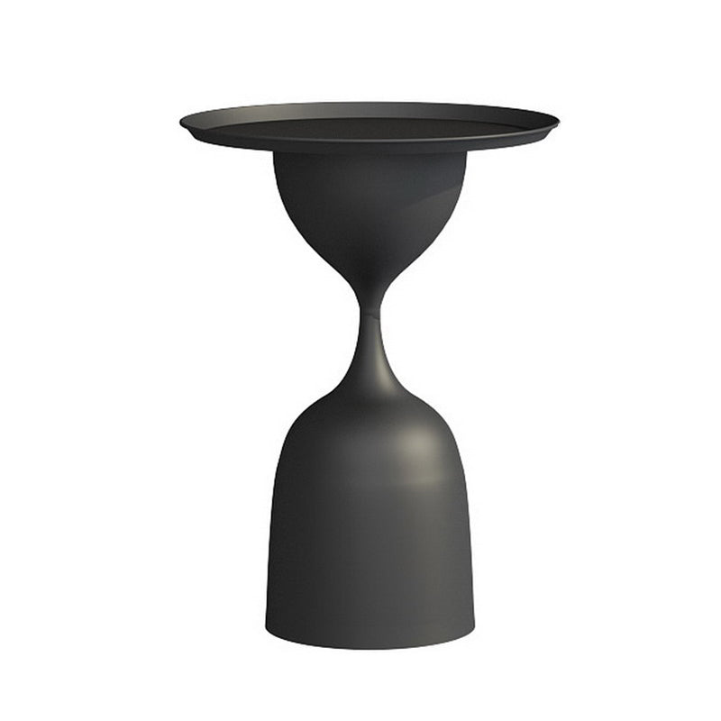 Tavolo di accento del divano di divano di metà secolo largo 11,8 "tavolo da piedistallo in metallo tavolino