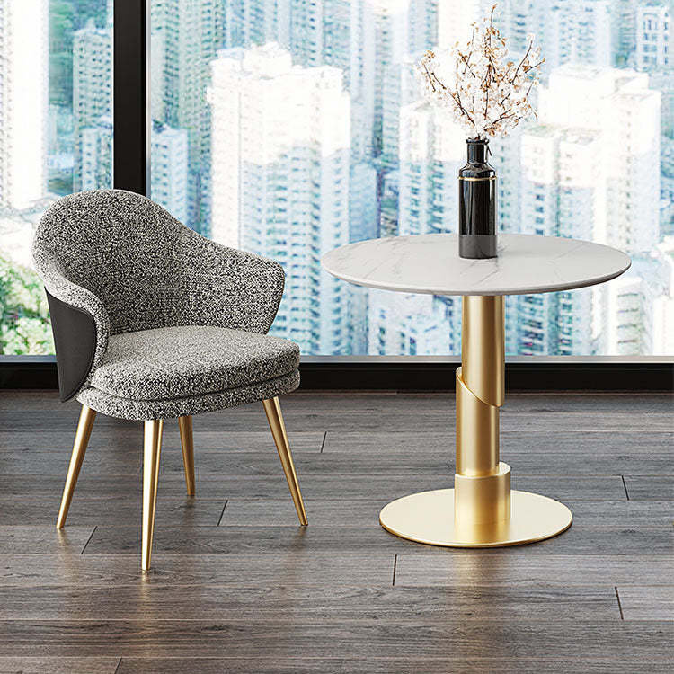 Nordic Style Metal Dining Chair Upholstered Arm Chair for Restaurant Use Clearhalo 'Dining Chairs' 'Dining Tables & Seating' 'dining_chair' 'furn' 'furn_dining_chair' 'Furniture' 'Kitchen & Dining Furniture' 5647883