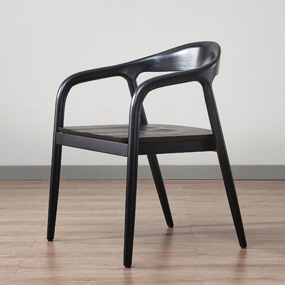 Traditional Style Dining Chairs Kitchen Arm Dining Chair with Wooden Legs