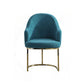 Glam Velvet Dining Room Chairs Upholstered Arm Chair for Restaurant Use