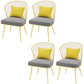 Scandinavian Windsor Back Side Chairs Upholstered Dining Chairs