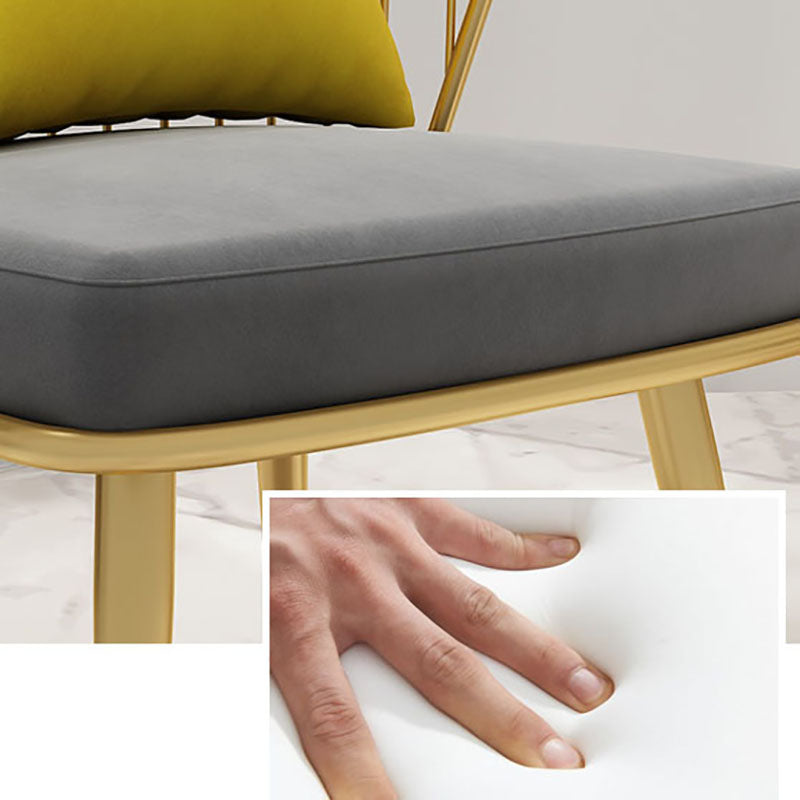 Scandinavian Windsor Back Side Chairs Upholstered Dining Chairs