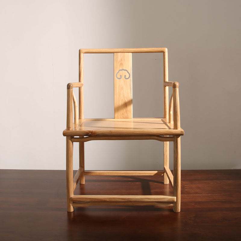 Traditional Style Dining Chairs Dining Arm Side Chair with Wooden Legs Clearhalo 'Dining Chairs' 'Dining Tables & Seating' 'dining_chair' 'furn' 'furn_dining_chair' 'Furniture' 'Kitchen & Dining Furniture' 5648173