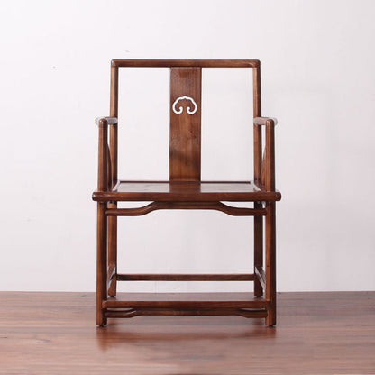 Traditional Style Dining Chairs Dining Arm Side Chair with Wooden Legs Walnut 1 Piece Clearhalo 'Dining Chairs' 'Dining Tables & Seating' 'dining_chair' 'furn' 'furn_dining_chair' 'Furniture' 'Kitchen & Dining Furniture' 5648174