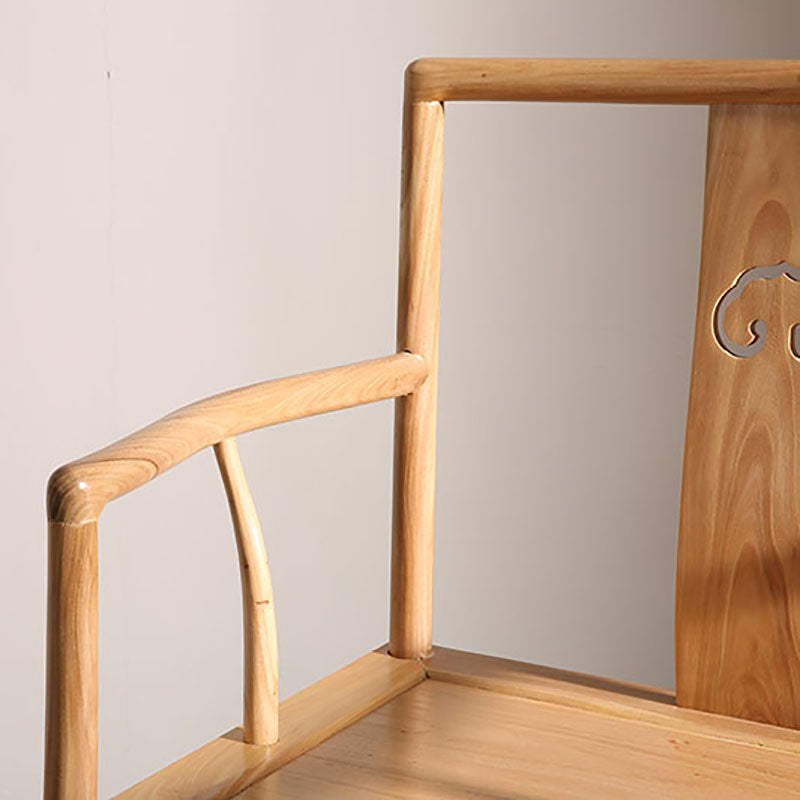 Traditional Style Dining Chairs Dining Arm Side Chair with Wooden Legs Clearhalo 'Dining Chairs' 'Dining Tables & Seating' 'dining_chair' 'furn' 'furn_dining_chair' 'Furniture' 'Kitchen & Dining Furniture' 5648178