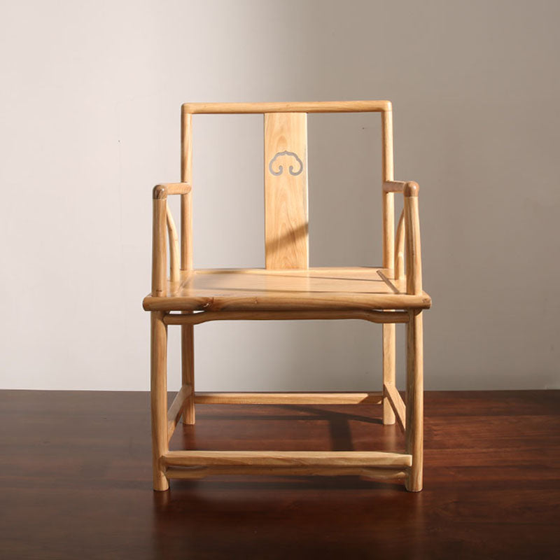 Traditional Style Dining Chairs Dining Arm Side Chair with Wooden Legs Wood 1 Piece Clearhalo 'Dining Chairs' 'Dining Tables & Seating' 'dining_chair' 'furn' 'furn_dining_chair' 'Furniture' 'Kitchen & Dining Furniture' 5648179