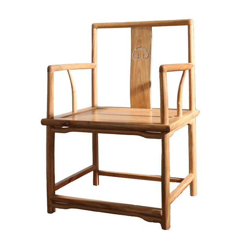 Traditional Style Dining Chairs Dining Arm Side Chair with Wooden Legs Clearhalo 'Dining Chairs' 'Dining Tables & Seating' 'dining_chair' 'furn' 'furn_dining_chair' 'Furniture' 'Kitchen & Dining Furniture' 5648182