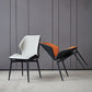 Modern Style Kitchen Metal Dining Chairs Wingback Dining Armless Side Chair