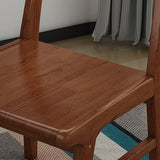 コンテンポラリースタイルのダイニングチェア木製の脚付きダイニングアームサイドチェア