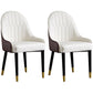 Scandinavian Upholstered Dining Side Chairs Solid Back Dining Side Chair White 2 Piece Set Clearhalo 'Dining Chairs' 'Dining Tables & Seating' 'dining_chair' 'furn' 'furn_dining_chair' 'Furniture' 'Kitchen & Dining Furniture' 5648270