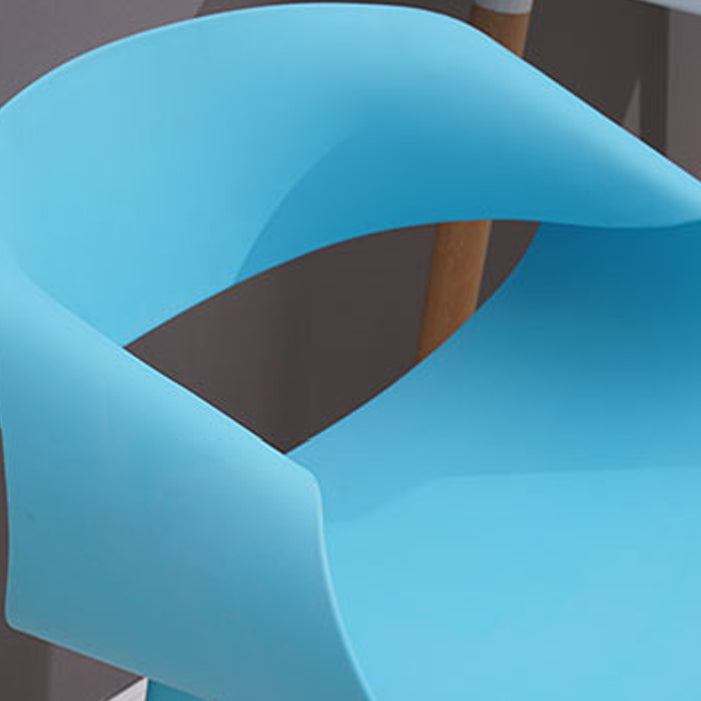 Silla de comedor estilo moderno Silla auxiliar con brazo de comedor y patas de madera