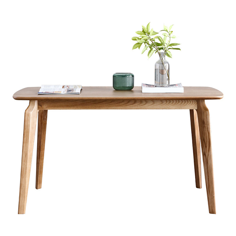 Modern Ash Wood Kitchen Table for Restaurant Rectangle Dining Table with 4 Legs 47.2"L x 29.5"W x 29.5"H Without Chairs Clearhalo 'Dining Tables & Seating' 'Dining Tables' 'dining_table' 'furn' 'furn_dining_table' 'Furniture' 'Kitchen & Dining Furniture' 5648380