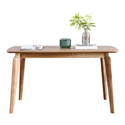 Modern Ash Wood Kitchen Table for Restaurant Rectangle Dining Table with 4 Legs 47.2"L x 29.5"W x 29.5"H Without Chairs Clearhalo 'Dining Tables & Seating' 'Dining Tables' 'dining_table' 'furn' 'furn_dining_table' 'Furniture' 'Kitchen & Dining Furniture' 5648380