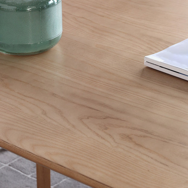 Modern Ash Wood Kitchen Table for Restaurant Rectangle Dining Table with 4 Legs Clearhalo 'Dining Tables & Seating' 'Dining Tables' 'dining_table' 'furn' 'furn_dining_table' 'Furniture' 'Kitchen & Dining Furniture' 5648381