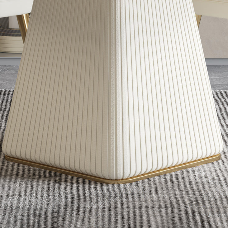 ストーンダイニングルームコレクション豪華なスタイルラウンドペデスタルダイニングテーブル