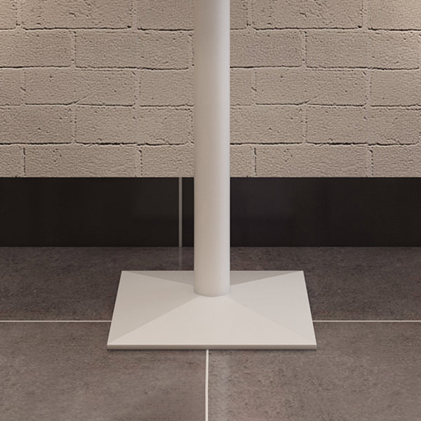 Metal Industrial Square Dining Table Pine Solid Wood Top Table with Pedestal Base Clearhalo 'Dining Tables & Seating' 'Dining Tables' 'dining_table' 'furn' 'furn_dining_table' 'Furniture' 'Kitchen & Dining Furniture' 5648420